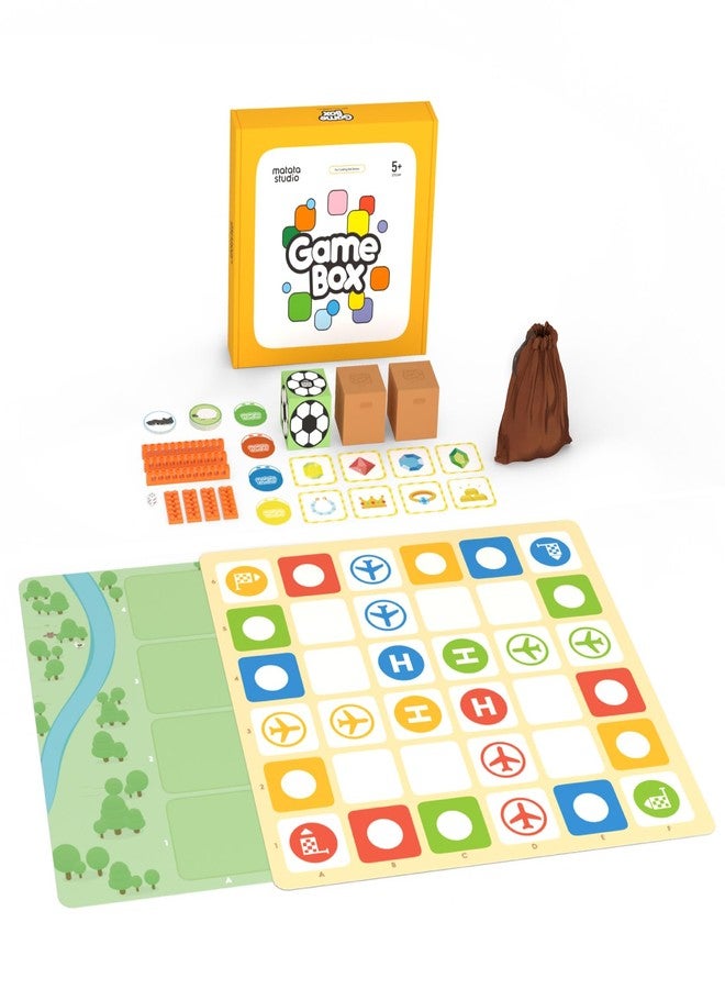 MatataStudio Game Box with 5 Programming Board Games for Coding Set & Pro Set, Education Add-on with Rich Learning Materials for Kids Aged 4-10 - Image 1
